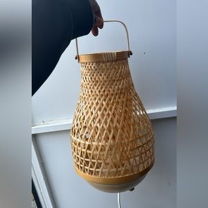 Bamboo lamp from IKEA